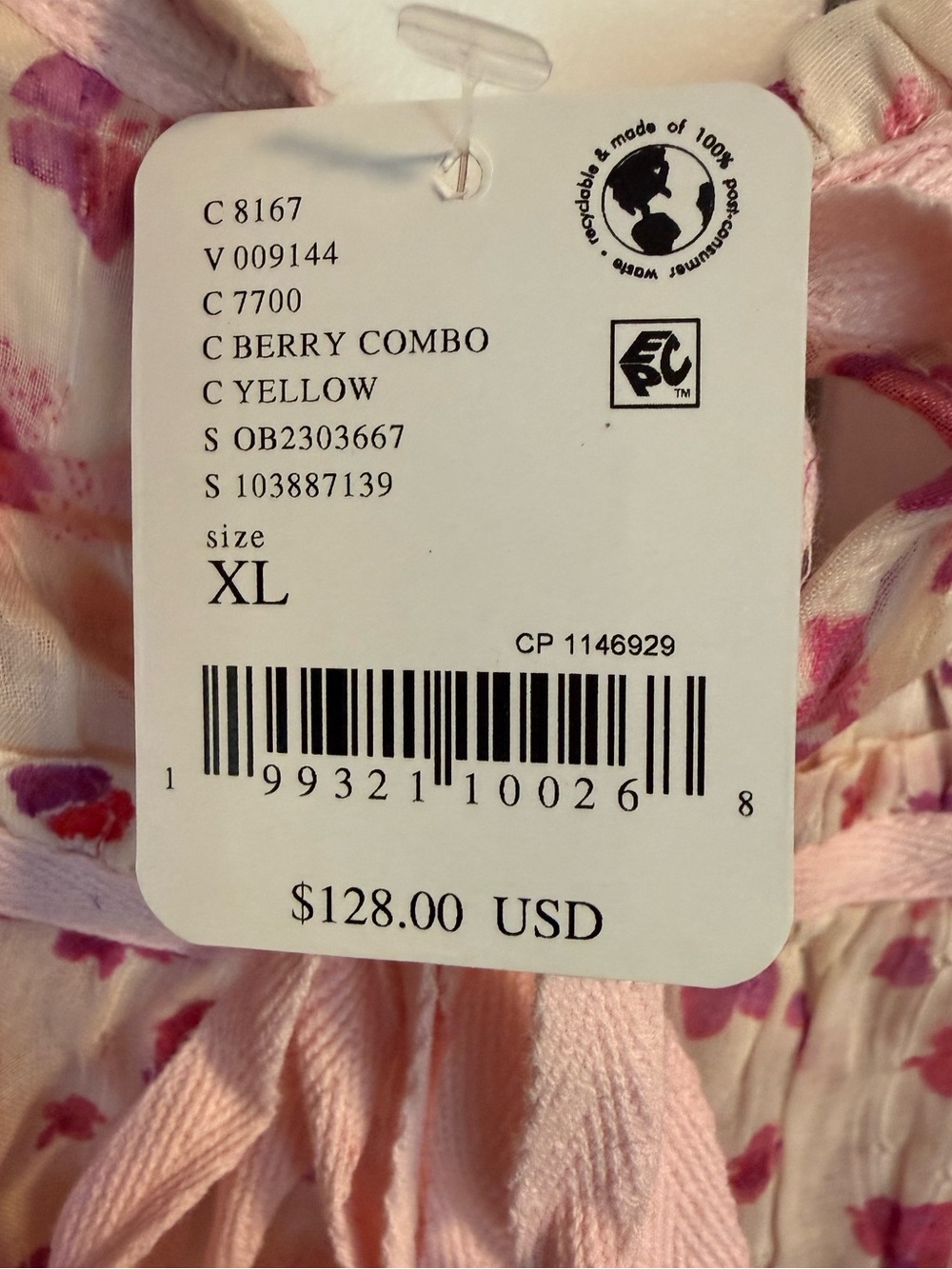 💕Free People Floral Two-Piece Lounge Set/Pajamas in Pink - Picture 6 of 7